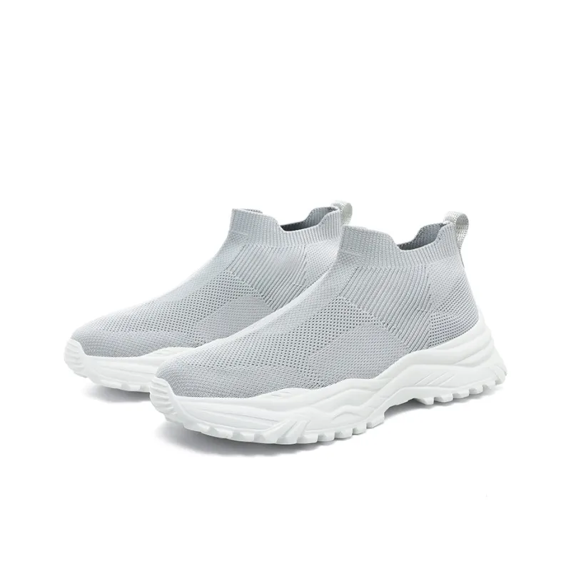 SENGUIBUCK Breathable Lightweight Low-Top Casual Shoes Men's Gray-1