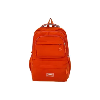 Cwatcun Nylon Backpack Regular Unisex Orange/Gray/Green/Black