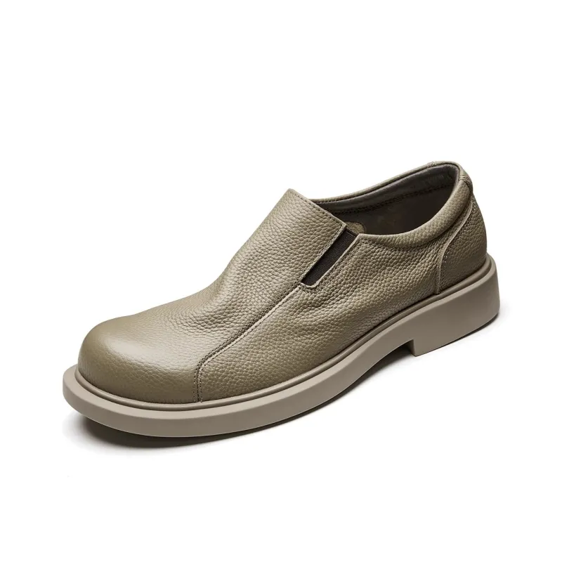 LEYGMENLG Men's Casual Shoes Men Low-Top Apricot-0