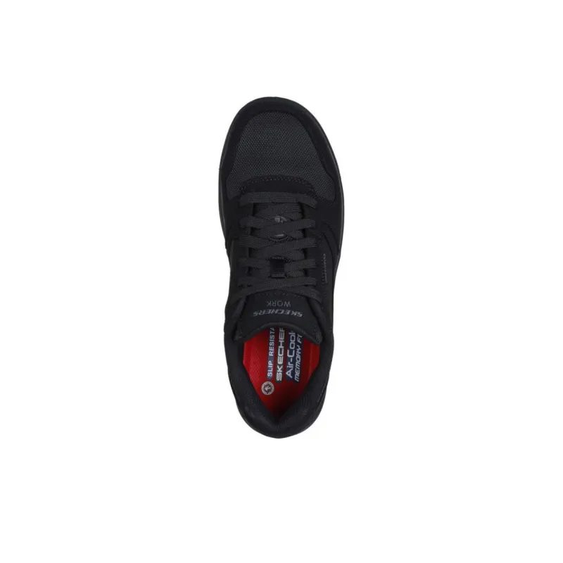 Skechers Work Anti-Slip Wear-Resistant Low-Top Skateboard Shoes Men's Black-2