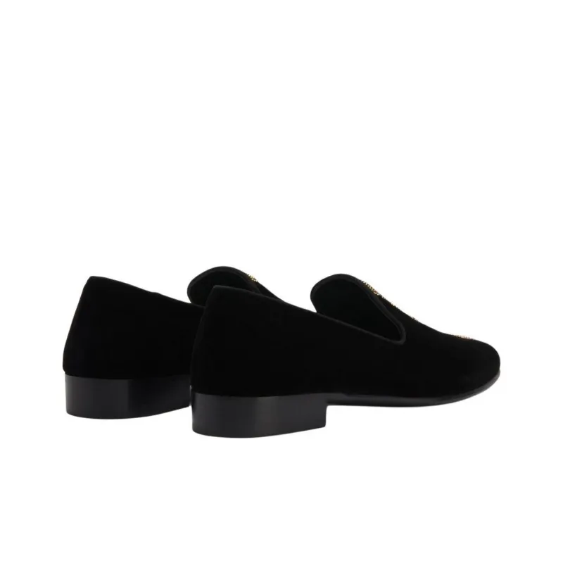 Giuseppe Zanotti Tuxedo Diamond Velvet Loafers-3