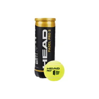 HEAD PADEL PRO S Tennis Balls Nylon, Wool, Cotton Match Ball Competition Neon Yellow