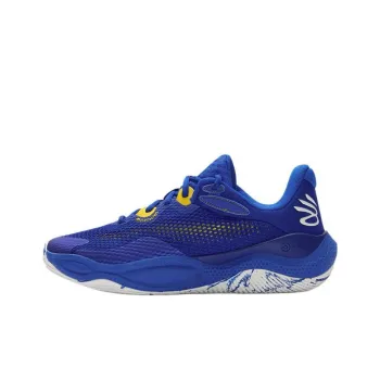 Under Armour Curry Splash 24 Non slip Wear resistant Shock Absorption Low Top Basketball Shoes Men's Blue