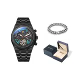 Black Case Black Dial Glacier Blue