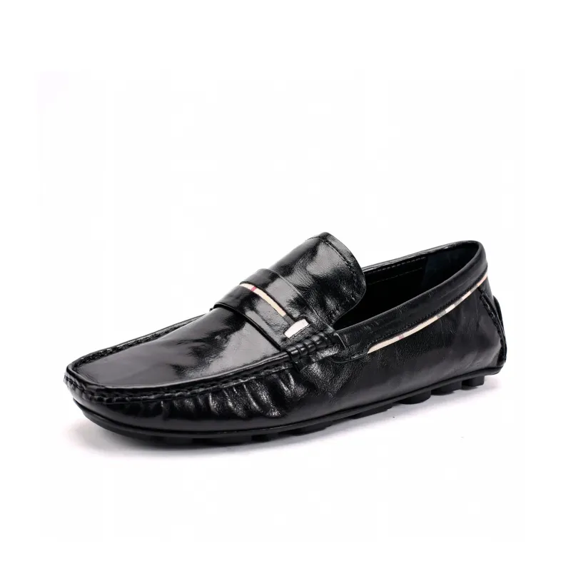 Brounvanm Gommino Loafers Men Black-0
