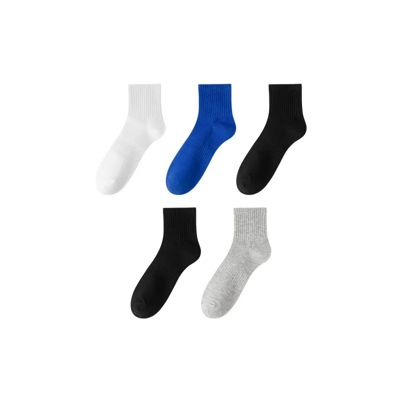 MIIOW Mid Calf Socks Unisex 5 Pack-4