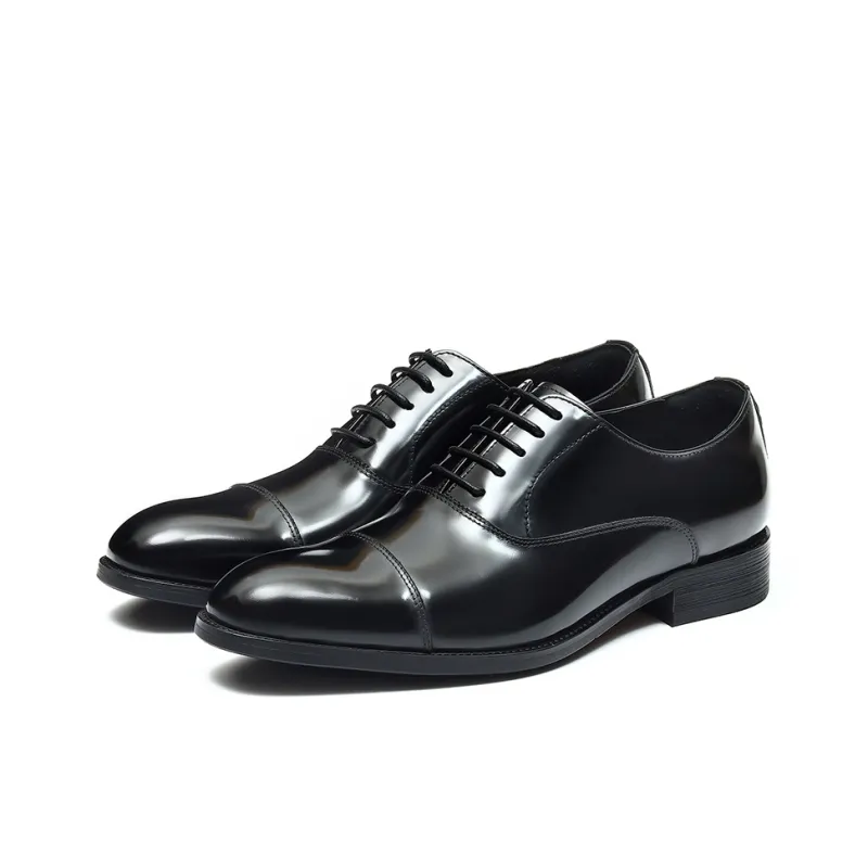 ASTON M.JAZZ Dress Shoes Men Low Top Black/Brown-5
