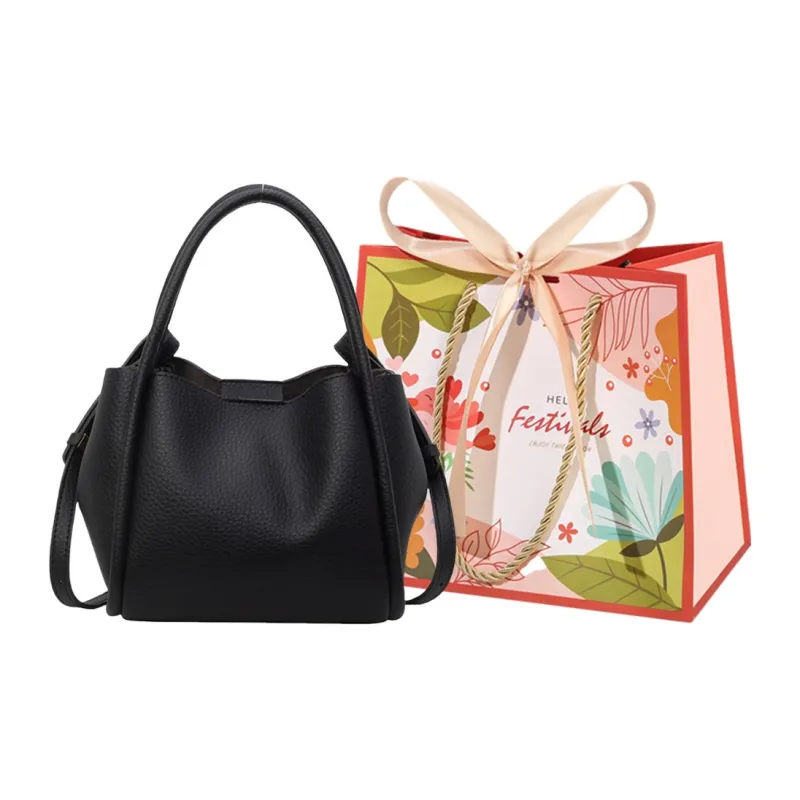 Cwatcun PU Shoulder Bag, Crossbody Bag, Handbag Regular Women's Ecru/Khaki/Black/Coffee-13
