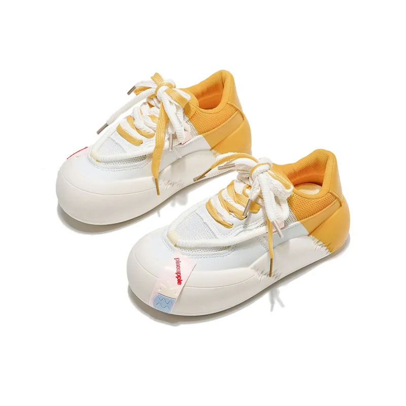 Yiya Dopamine Dressing Fashionable Versatile Low-Top Skateboard Shoes Women's-3