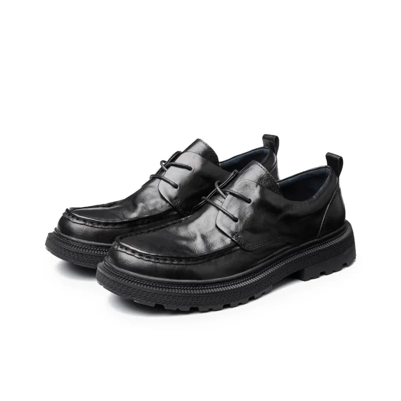 LEYGMENLG Men's Casual Shoes Men Low Top Black-1