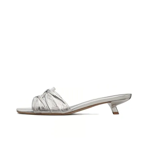 TORY BURCH Quick Dry Slide Slippers Women's Silver