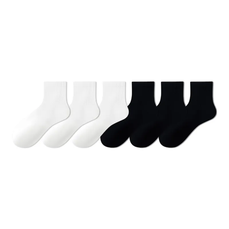 MIIOW Mid Calf Socks Men's 6 Pack-8
