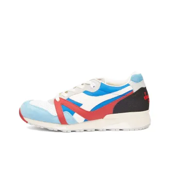 Diadora Anti Slip Wear Resistant Low Top Casual Shoes Unisex Blue Red