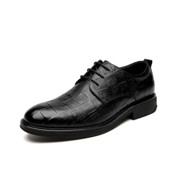Mulinsen Dress Shoes Men Low Top Black