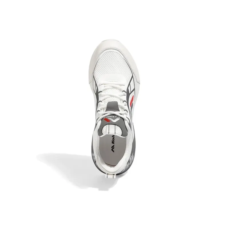 KOLUMB Cushioning, Slip Resistant, And Breathable Low Top Casual Shoes Men's White Blue-10