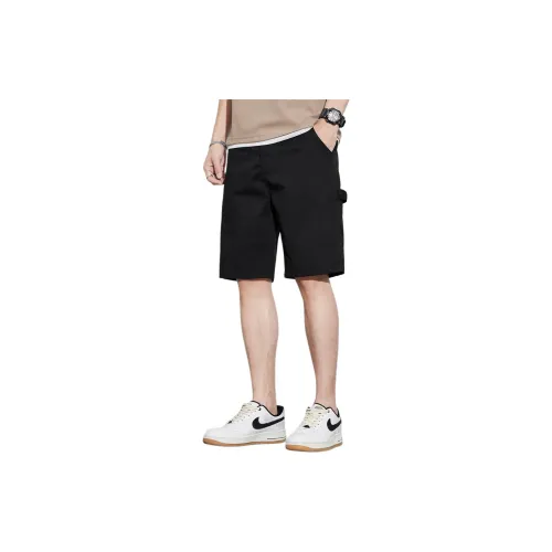 Tonlion Casual Shorts Men Black