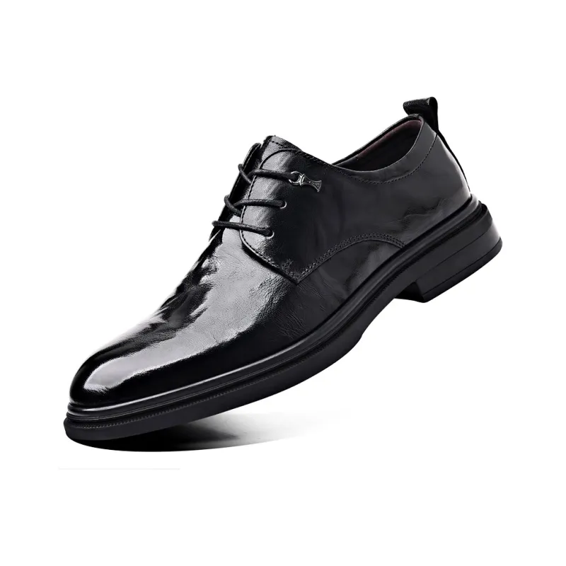 Help Dress Shoes Men Low Top Black-2