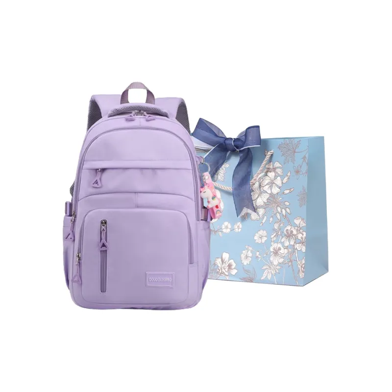 REDOO Nylon Backpack Regular Unisex Black/Pink/Purple/Orange/Blue-4