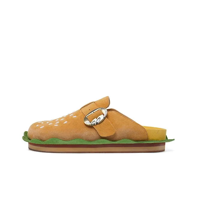 BBIMP Abrasion Resistant Closed Toe Slippers Unisex Orange-1