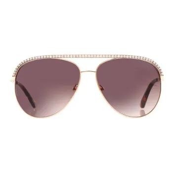 Harley Davidson Metal Aviator Sunglasses Women's Gold