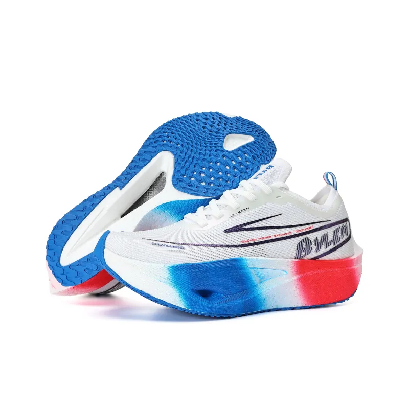 BYLEN Running Shoes Unisex Low Top Red, Blue-3