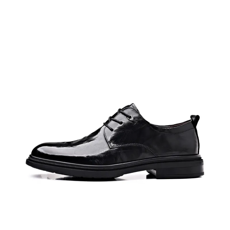 Help Dress Shoes Men Low Top Black-1