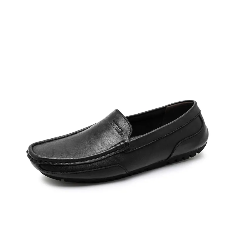 G.N.SHIJIA Gommino Loafers Men Black/Gray-1