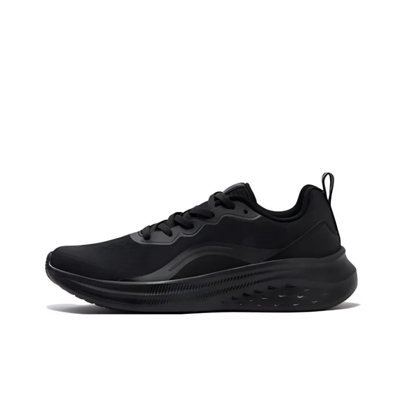 361° Flying Fish 3.0 Durable Cushioning Low-Top Casual Running Shoes Men's Black-0