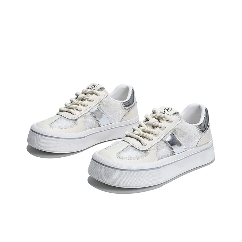 Junjali Anti-Slip And Wear-Resistant Breathable Low-Top Skateboard Shoes Women's-3
