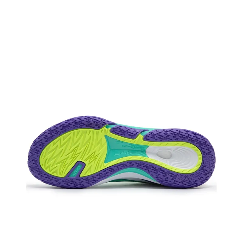 361° LIGHT UP 1 Cushioning Anti Slip Wear Resistant Breathability Low Top Basketball Shoes Men's Jade Green-4