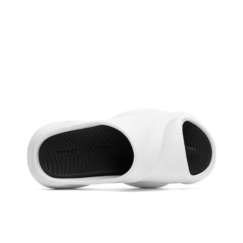 HLA Slide Slippers Men Black/White/Sand-2