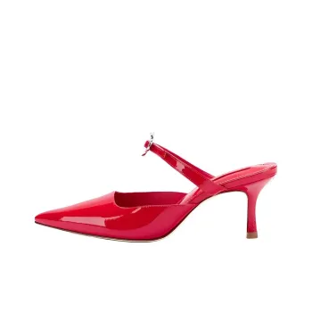 Larroude Wrap-toe Slippers Women's Scarlet