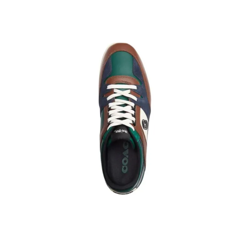 COACH Mid Top Skateboard Shoes Men's Blue-3