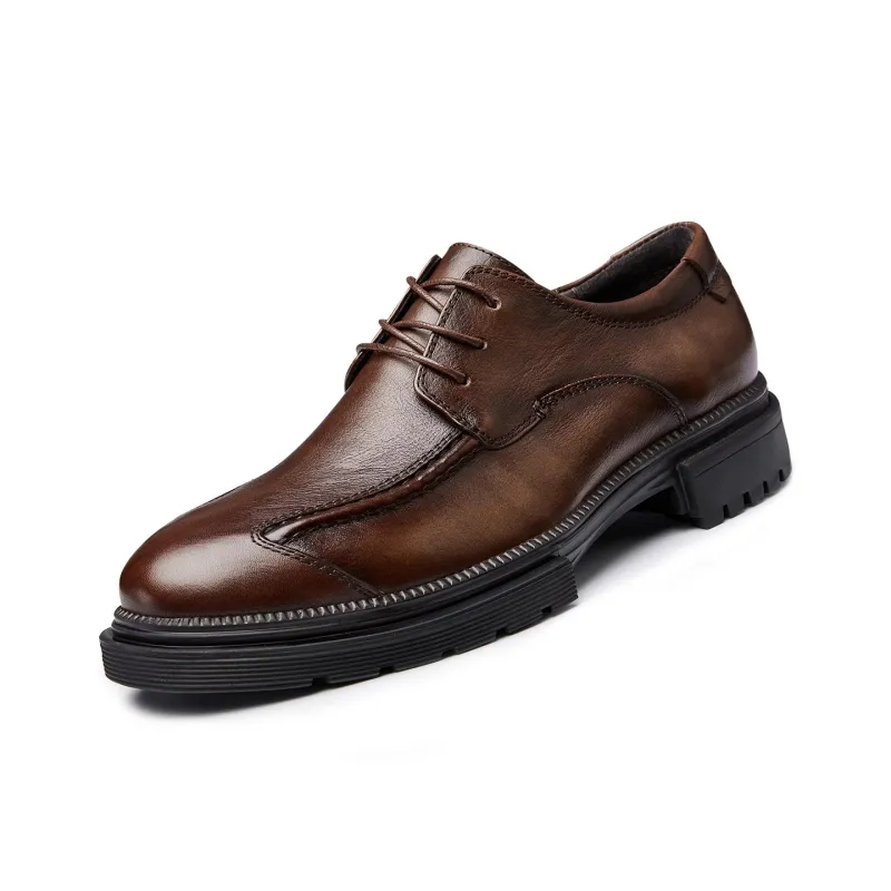 LEYGMENLG Dress Shoes Men Low Top Black-8