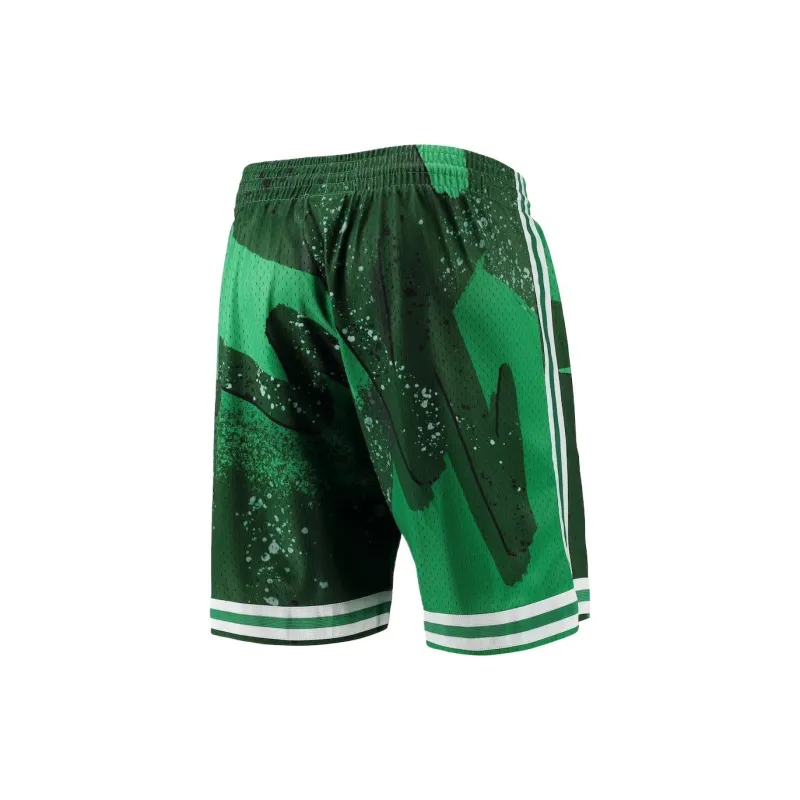 NBA x Mitchell & Ness Boston Celtics Team Basketball Shorts Men's Green-1