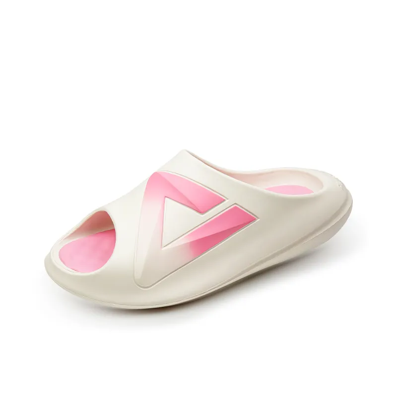 PEAK Sports Slippers Unisex Ecru Cherry Blossom Pink-1