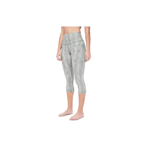 Lululemon Sports Pants Women's Arrow Pattern Jacquard Green Gray