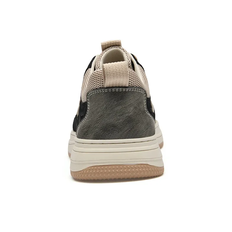Extravagant Breathable Wear Resistant Cushioning Height Increasing Low Top Skateboard Shoes-3