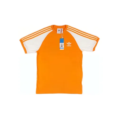 Adidas Clothing T-Shirts Men Orange