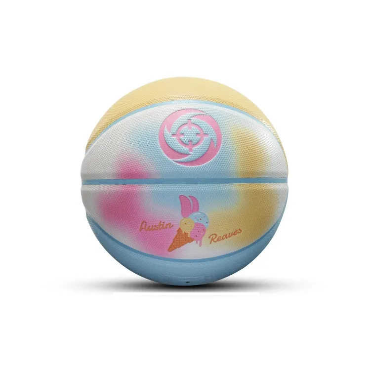 RIGORER PU Basketball Purple Yellow/purple Yellow White/blue Pink Yellow White Size 7 Training Unisex-8