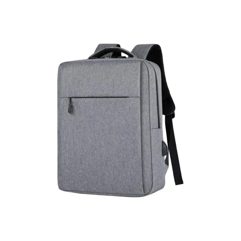BRINCH Oxford Backpack Men's Black/Dark Gray/Light Gray-5