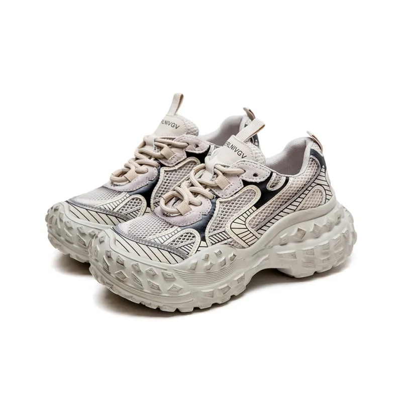 Jay Anti-Slip Wear-Resistant Low-Top Chunky Sneakers Women's-2