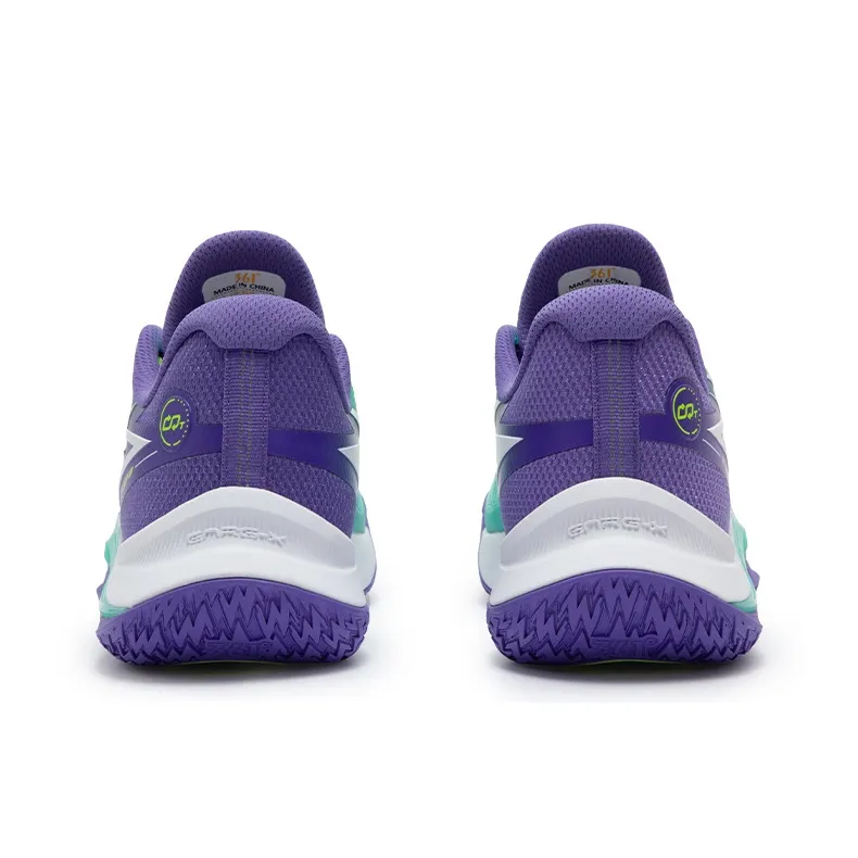 361° LIGHT UP 1 Cushioning Anti Slip Wear Resistant Breathability Low Top Basketball Shoes Men's Jade Green-3