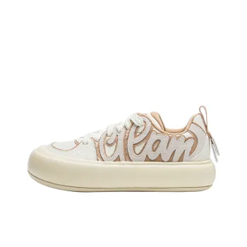 LiNing Puff Platform Trendy Collection Low Top Skateboard Shoes Women's White