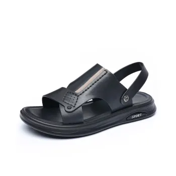 SHUPATE Beach Sandals Men Black/Brown/Gray