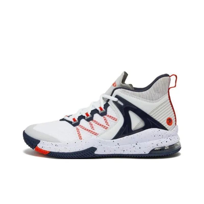 AND1 Cushioning Wear-Resistant Low-Top Basketball Shoes Men's White-0