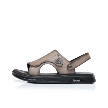 SHUPATE Beach Sandals Men Black/Gray/Brown