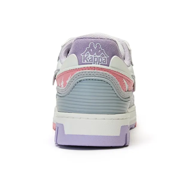 Kappa Slip Resistant, Abrasion Resistant, Lightweight Low Top Skateboard Shoes Women's White Pink-5