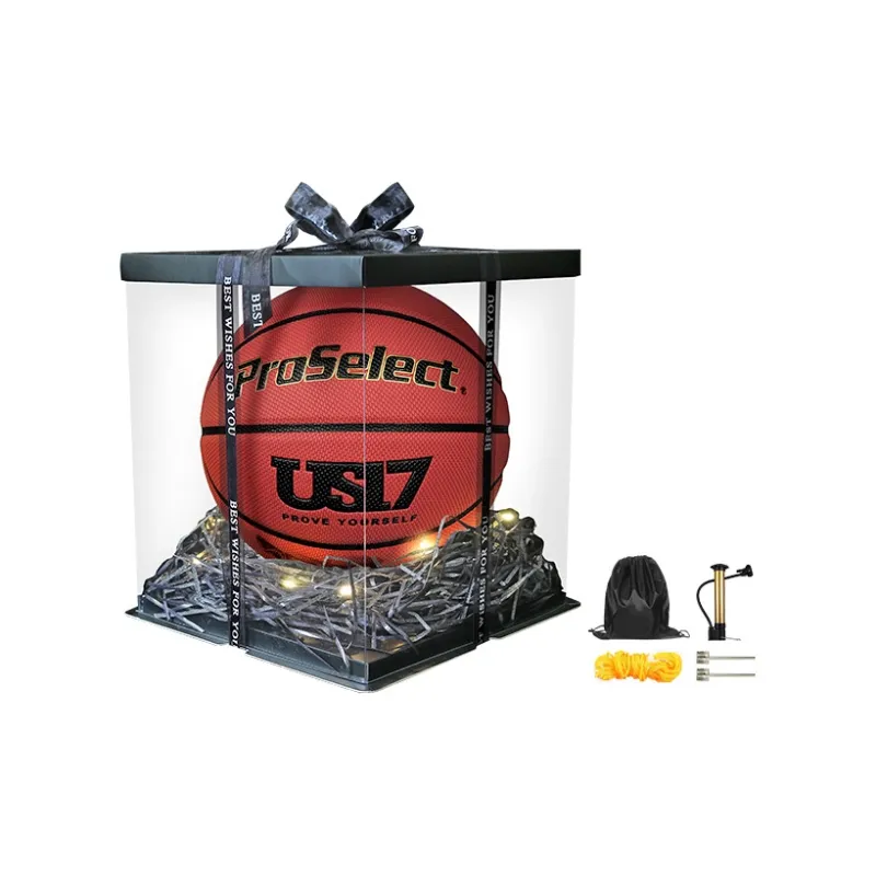 ProSelect x US17 PU Basketball Brown Size 7 Ball Training Unisex-4