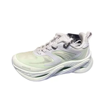Anta Cushioned Slip Resistant Low Top Casual Running Shoes Women's Purple White Blue